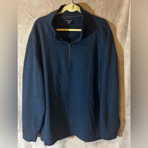 Dockers Men's Navy Quarter Zip Sweater